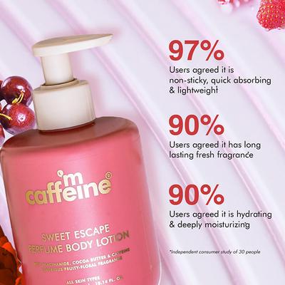 Mcaffeine Sweet Escape Perfume Body Lotion With Niacinamide and Cocoa Butter, Fruity-Floral Fragrance 300 ml - Creams/Oils/Lotions