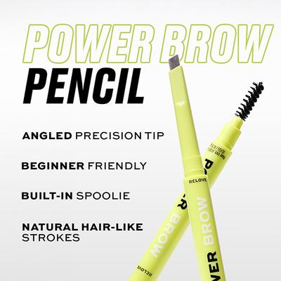 Makeup Revolution Power Brow Pencil Dark Brown 0.3 gm - Eyebrow Pencils & Enhancers