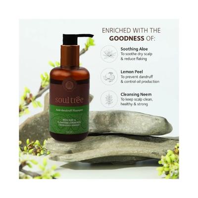 SoulTree Anti-Dandruff Shampoo with Aloe & Cleansing Lemon Peel 250 ml - Shampoos