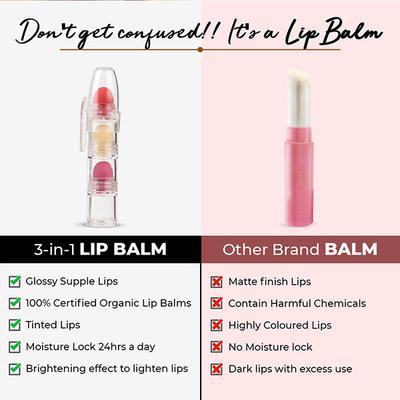 Organic Harvest 3 in 1 Lip Balm 6 gm - Lip Balms