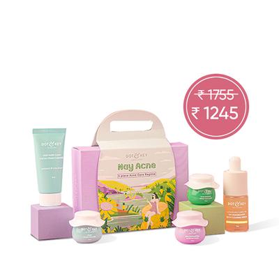 Dot & Key Nay Acne 5 Piece Acne Care Regime 90 gm - Face Packs