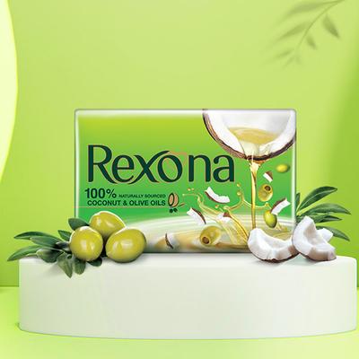 Rexona Coconut and Olive Oil Soap for Silky Soft Skin 400gm 4's - Soaps