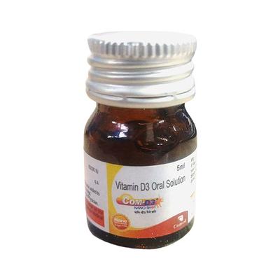 COM D3 Nano Shot Sugar Free Oral Solution 5ml - Supplements-Vit