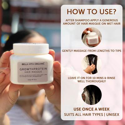 Bella Vita Organic Volume Protein Hair Spa Mask 225 gm - Conditioners