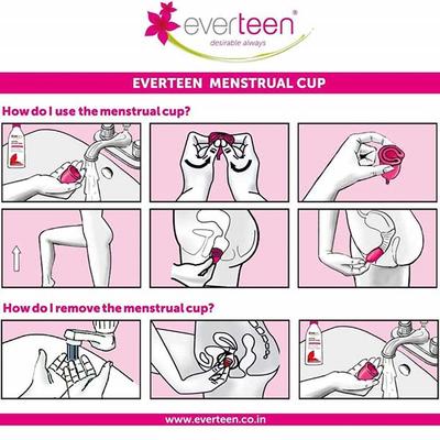 everteen Small Menstrual Cup for Periods in Women - 1 Pack (23ml Capacity) 1's - Menstrual Cups