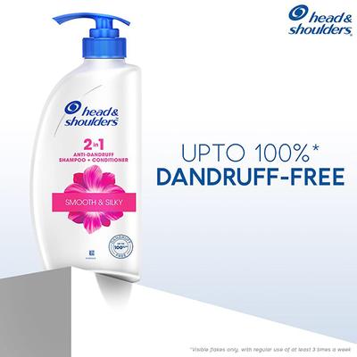 Head and Shoulders 2-In-1 Smooth and Silky Anti Dandruff Shampoo + Conditioner 650ml - Shampoos