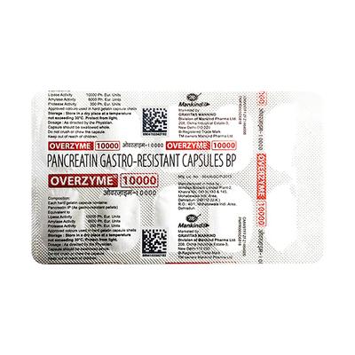 OVERZYME 10000 Capsule 10's - Digestion-Dig