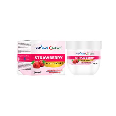 Gemblue Biocare Strawberry Body Yogurt 200 ml - Lotions & Creams