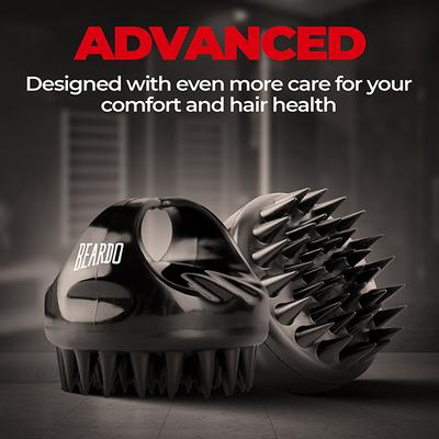 Beardo Scalp Massager Advanced with Soft Silicone Bristles Deep Cleansing and Exfoliation 1's - Multi-Stylers