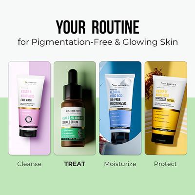 Dr. Sheth's Kesar & 2% Kojic Acid Ampoule Serum 10 ml - Face Gels