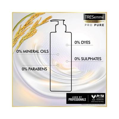 Tresemme Pro Pure Damage Recovery Shampoo with Fermented Rice Water, Sulphate Free & Paraben Free 370 ml - Shampoos