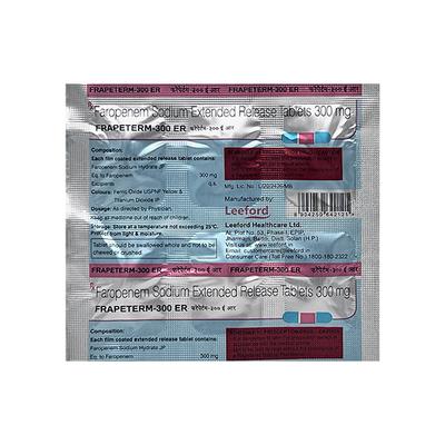 FRAPETERM 300 ER Tablet 6's - Bacterial Infections-OBL
