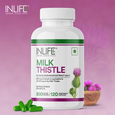 INLIFE Milk Thistle 800 mg Vegetarian Capsule 120's - Vital Health