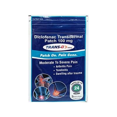 TRANS D 100mg Patch 3's - Pain relief-Nsa