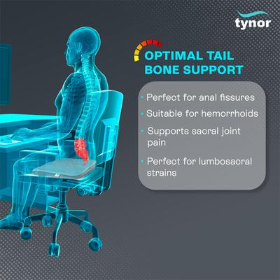 Tynor Coccyx Cushion Seat (UN) (H 13) - Pads And Pillows