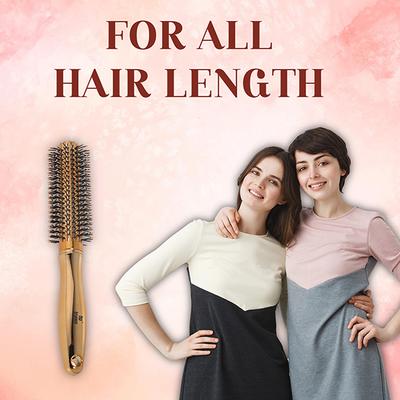 Bronson Professional Golden Round Hair Brush for Adding Quick Curls, Volume and Waves in Hair 1's - Hair Brushes