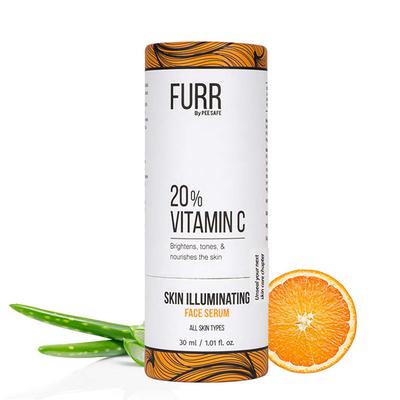 FURR By Pee Safe 20% Vitamin C Skin Face Serum For Skin Illumination Brightens, Tones, & Nourishes the Skin 30 ml - Face Gels