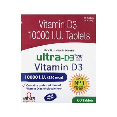 Ultra D3 10K Tablet 15'S - Supplements-Vit