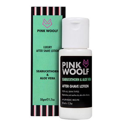 Pink Woolf Luxury After Shave Lotion - Seabuckthorn & Aloe Vera 50 gm - Aftershave Lotion