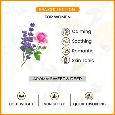 Keya Seth Aromatherapy Lavender and Rose Body Massage Oil for Women Calming, Soothing, Romantic 200 ml - Massage Oils