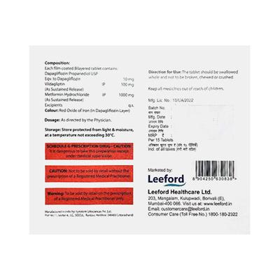 DAPZIGARD 10 VDM FORTE Tablet 15's - Diabetes-Ant