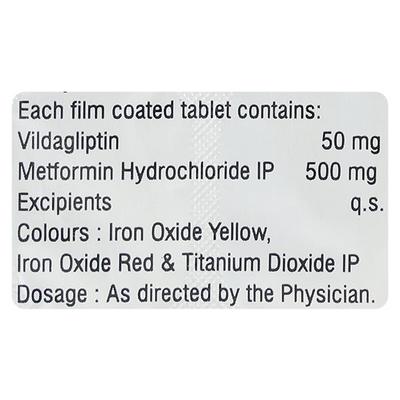 VILDUS M 500mg Tablet 15's - Diabetes-Ant