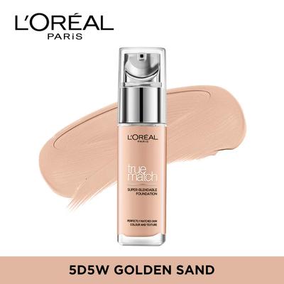 L'Oreal Paris True Match Super Blendable Liquid Foundation Golden Sand 5D5W 30 ml - Foundation