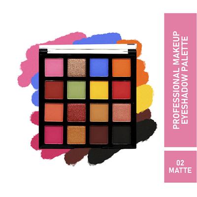 Half N Half Professional Makeup Kit, 16 Colours Eyeshadow Matte Multicolour Palette 02 18 gm - Eye Shadow Palettes