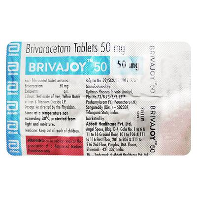 BRIVAJOY 50 Tablet 14's - Epilepsy/Convulsion-Ant