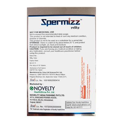 SPERMIZZ Tablet 10's - Supplements-Sup