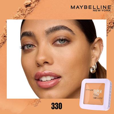 Maybelline New York Super Stay Flex Powder Foundation, 330, 30H Full Cover, Oil-Control 9 gm - Foundation