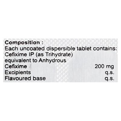 CEFIZA 200 DT Tablet 10's - Bacterial Infections-Cep