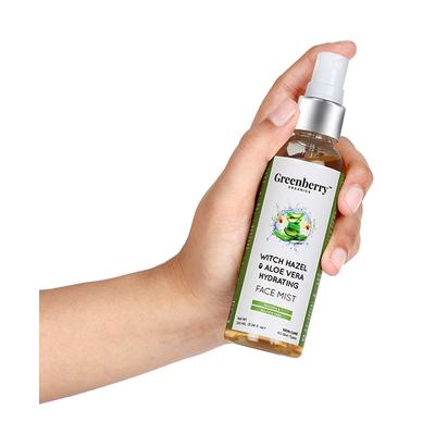 Greenberry Organics Witch Hazel & Aloe Vera Hydrating Face Mist 100 ml - Face Creams