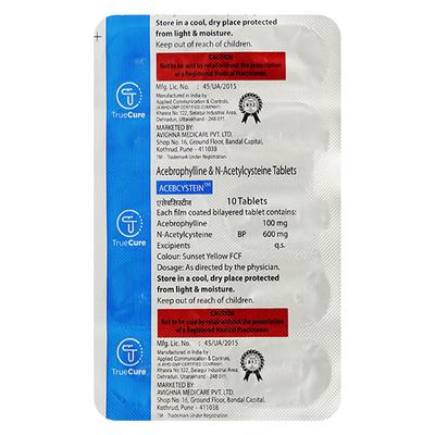 ACEBCYSTEIN Tablet 10's - Asthma/COPD-Ast