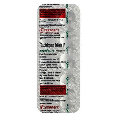 Cita S 10mg Tablet 10'S - Depression-Ant