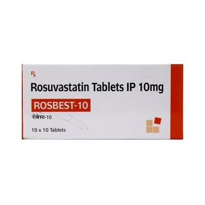 Rosbest 10mg Tablet 10'S - High Cholesterol-Dys