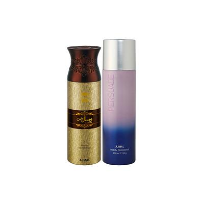 Ajmal Wisal Dhahab And Persuade Deodorants Pack of 2 200 ml - Deodorants/Roll-Ons