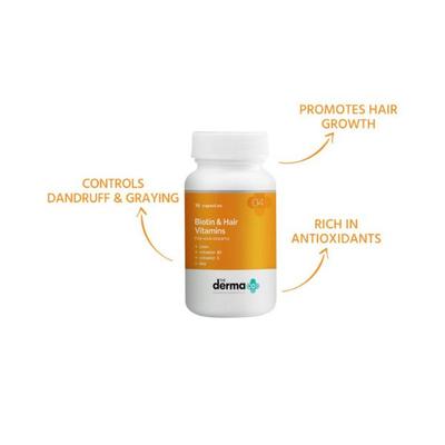 The Derma Co. Biotin and Hair Growth Vitamins Day 30 Capsules 1's - Hair & Skin