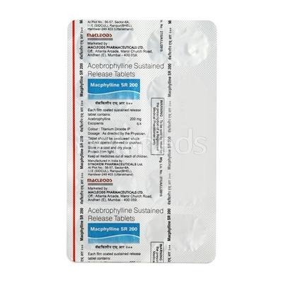 Macphylline SR 200 Tablet 10'S - Asthma/COPD-Ast