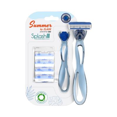 Summer By Zlade Splash III Triple-Blade Hair Removal Razor For Women - 1 Handle + 4 Cartridges 1s - Shaving & Hair Removal