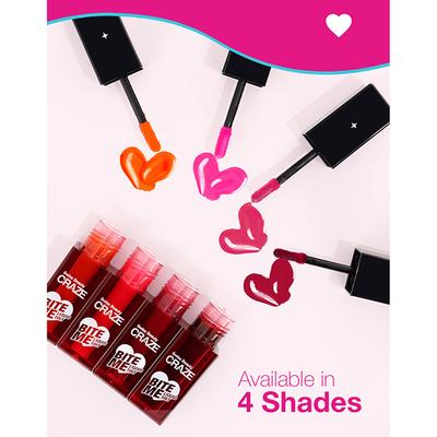 Swiss Beauty Craze Bite Me Liquid Hydrating Tint with Dewy Finish 3-Baddie Berry 4 ml - Lip Stains & Tints