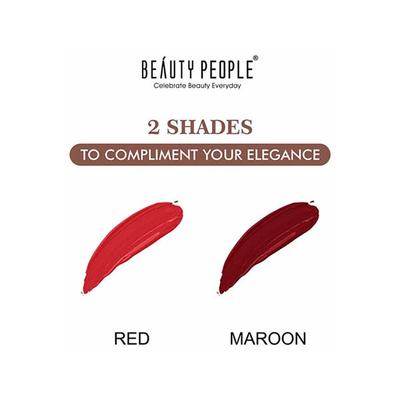 Beauty People Forever Sparkle Sindoor with Saffron And Sandalwood Maroon 12 ml - Sindoor