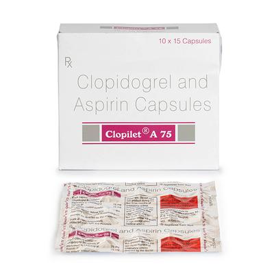 CLOPILET A 75 Capsule 15's - Blood Clot-Ant