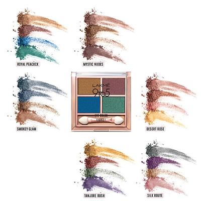 Lakme 9 To 5 Eye Color Quartet Eye Shadow Smokey Glam 7 Gm - Eyeshadow, Bases & Primers