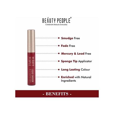 Beauty People Forever Sparkle Sindoor with Saffron And Sandalwood Maroon 12 ml - Sindoor