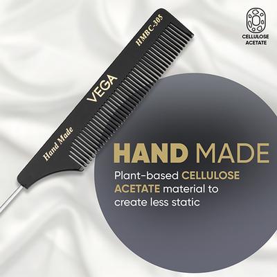 Vega Tail Comb (Steel Pin) (HMBC - 305) 18 gm - Hair Combs
