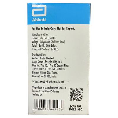 Velpaclear 400/100mg Tablet 28'S - Viral infections-Ant
