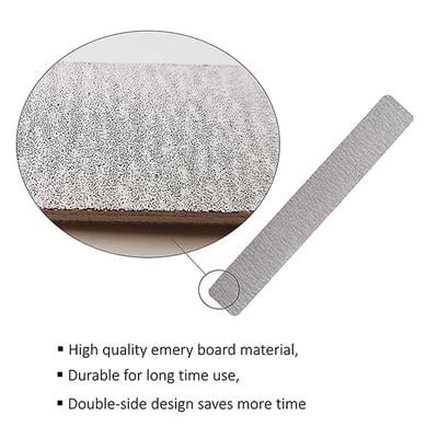 Majestique Flat Nail File Double Sides for Perfectly Shaped and Smooth Nails - Color May Vary 1's - Manicure & Pedicure Kits