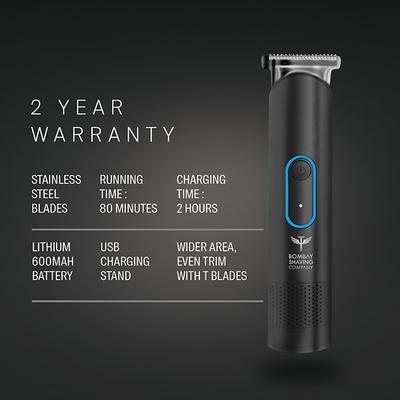 Bombay Shaving Company Cordless Beard & Hair Trimmer 200 gm - Trimmers