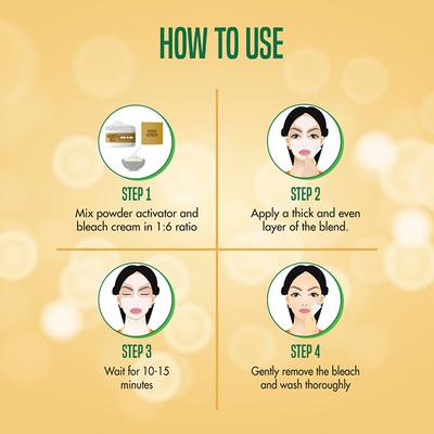 Nature's Essence Advanced Gold Creme Bleach 525 gm - Face Bleach